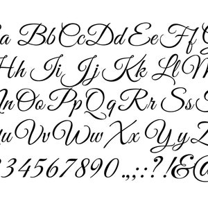 ELEGANT FONT SVG, Calligraphy Font Svg, Script font Svg for Cricut, Monogram Font Svg, Letters and Numbers Svg