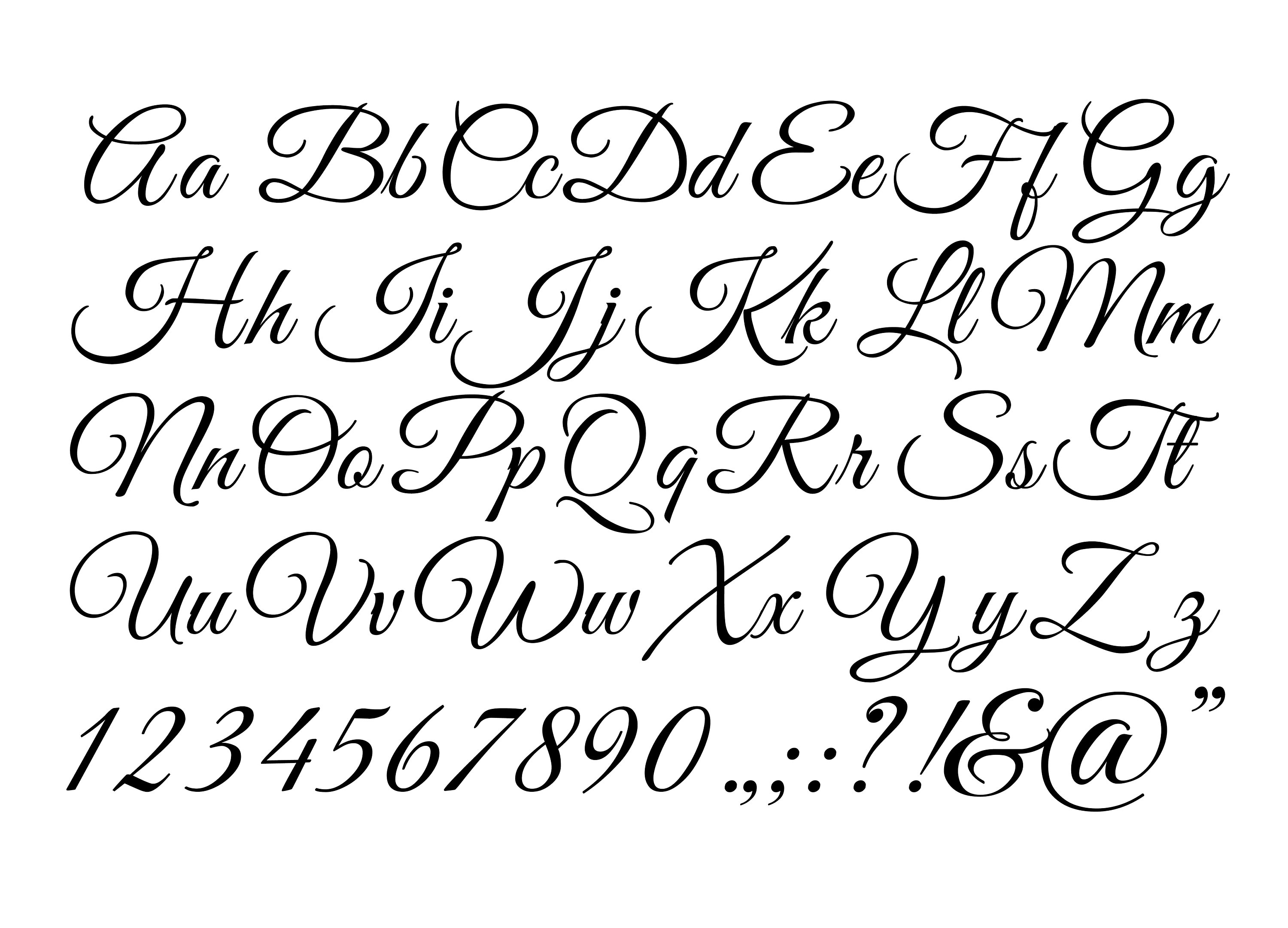 fancy letter a fonts