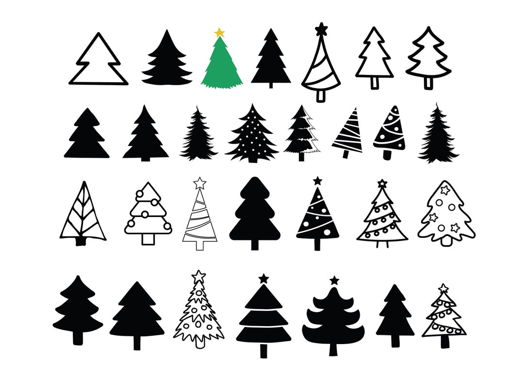 Christbaum SVG Weihnachts svg Schnittdateien für Cricut Etsy Österreich