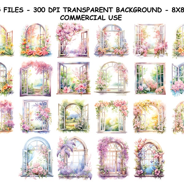 Aquarel lente Windows clipart, aquarel lente Windows PNG-bestanden, transparante achtergrond PNG voor commercieel gebruik