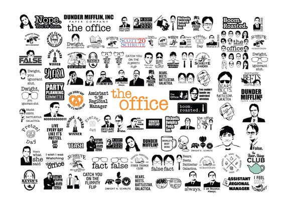 The Office Svg Bundle, michael scott svg, dunder mifflin svg, The Office  Clipart, The Office, Tv Show Svg