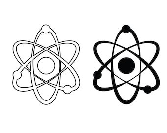 ATOM SVG, arquivos de corte ATOM Svg para Cricut, arquivos de corte Science Svg, Chemistry Svg
