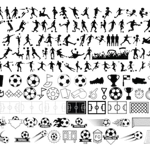 SOCCER SVG Bundle, SOCCER Svg Cut Files For Cricut, Soccer Clipart, Football Svg