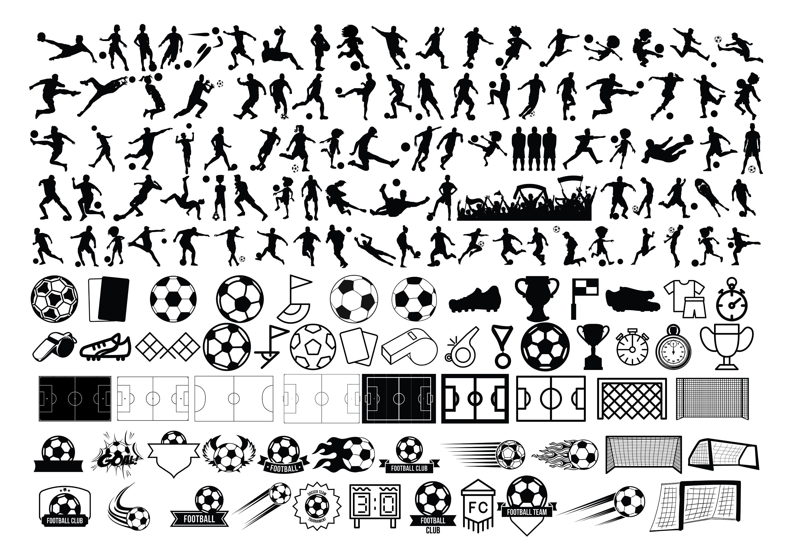 SOCCER SVG Bundle, SOCCER Svg Cut Files For Cricut, Soccer Clipart, Football Svg