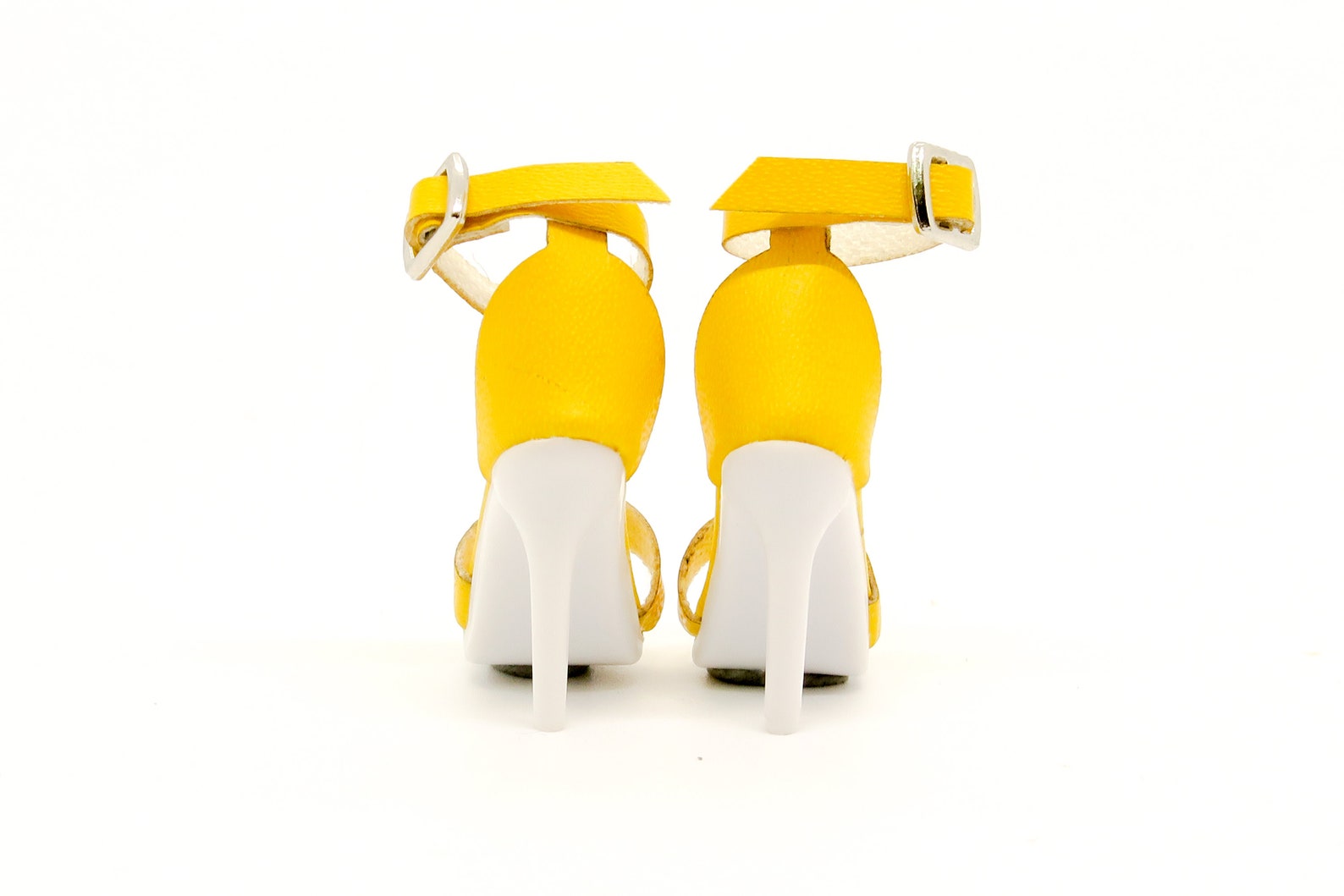 Handmade Doll High Heels / Doll Boots / Yellow / Doll Shoes / Etsy