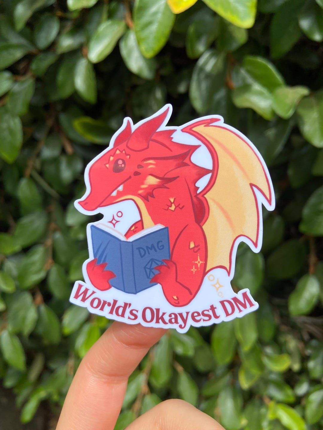 World's Okayest DM! Sticker | Water-resistant | Holographic / Sparkly ...