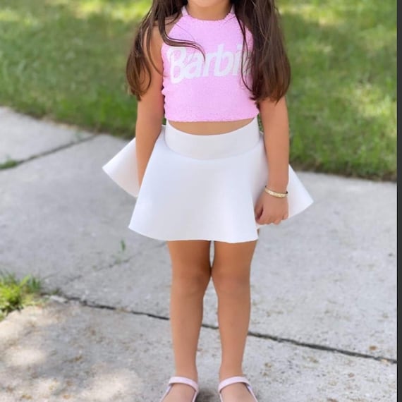 Baby Girl Skater Skirt: Handmade Neoprene Puffy Mini Skirt