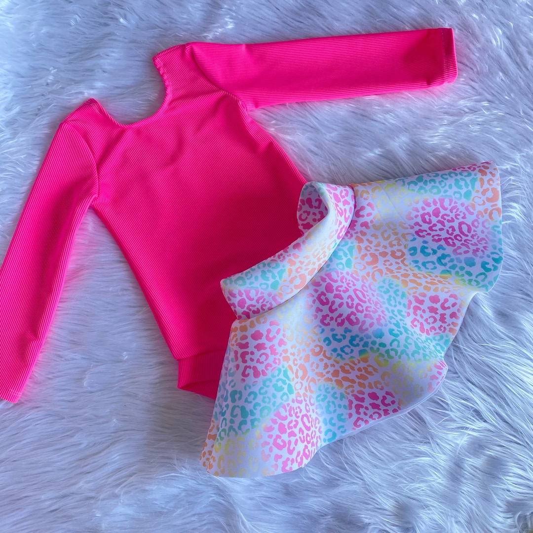 Cheetah Skirt, Cute Baby Girl Stylish Puffy Skater Mini Skirt. Cheetah