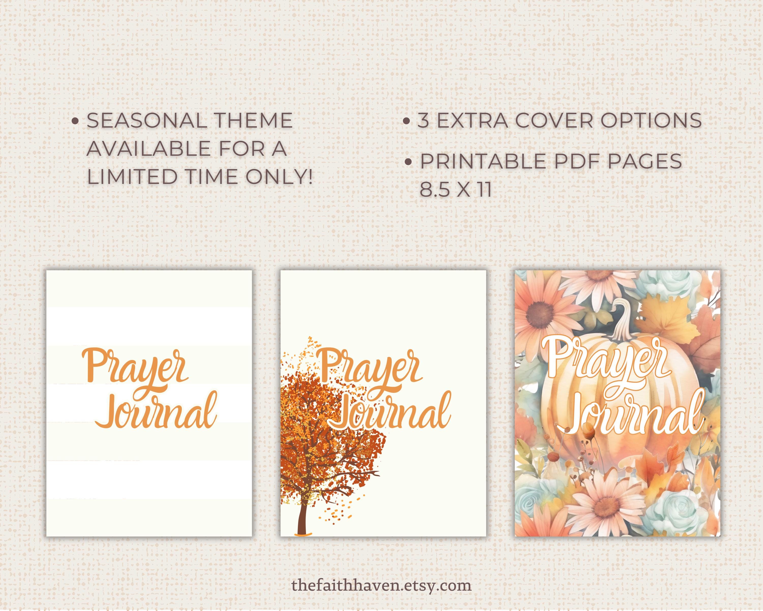 Prayer Journal Printable Bible Verse PDF Bible Study for Women | Fall ...