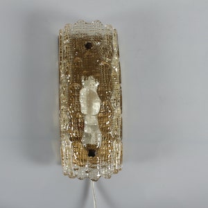 Orrefors - Carl Fagerlund - Crystal Glass Wall Light / Sconce - Swedish/Danish Design Mid Century Modern