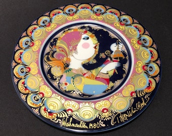 1971 Bjorn Wiinblad Christmas Wall Plaque - Rosenthal Danish