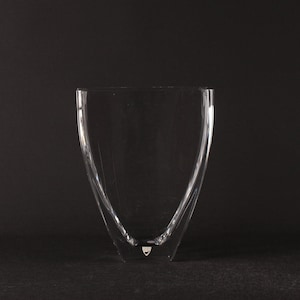 Orrefors - Kristall Glasvase - schwedisches Design Mid Century Modern