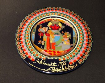 1972 - Caspar - Bjorn Wiinblad - Christmas Wall Plaque - Rosenthal - Danish Design Mid Century Modern