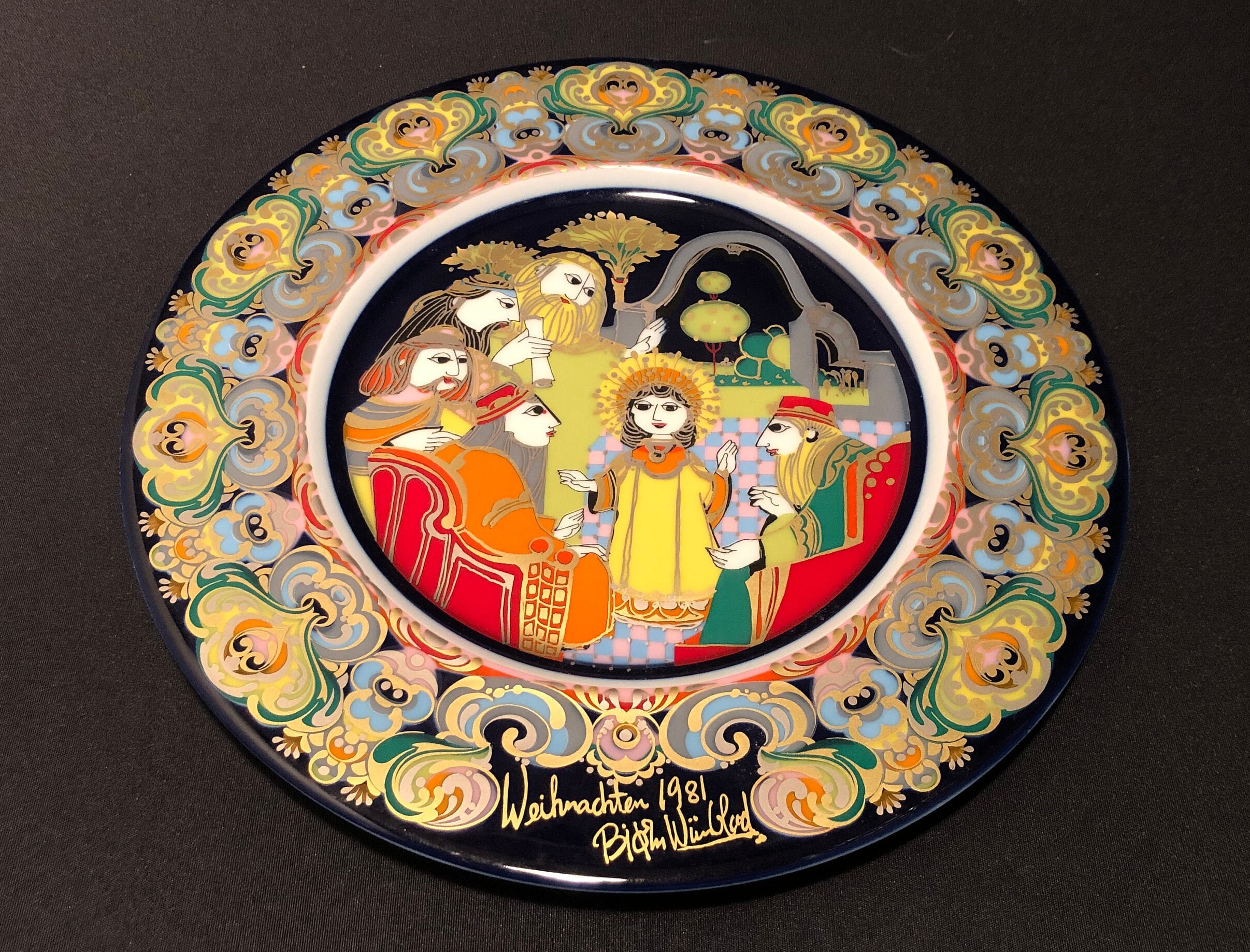 1981年 ビョルン・ヴィンブラッド クリスマス ウォール プレート