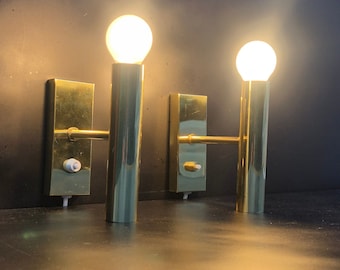 Jo Hammerborg for Fog & Mørup - A pair of brass wall lights scones - Denmark - 1960s