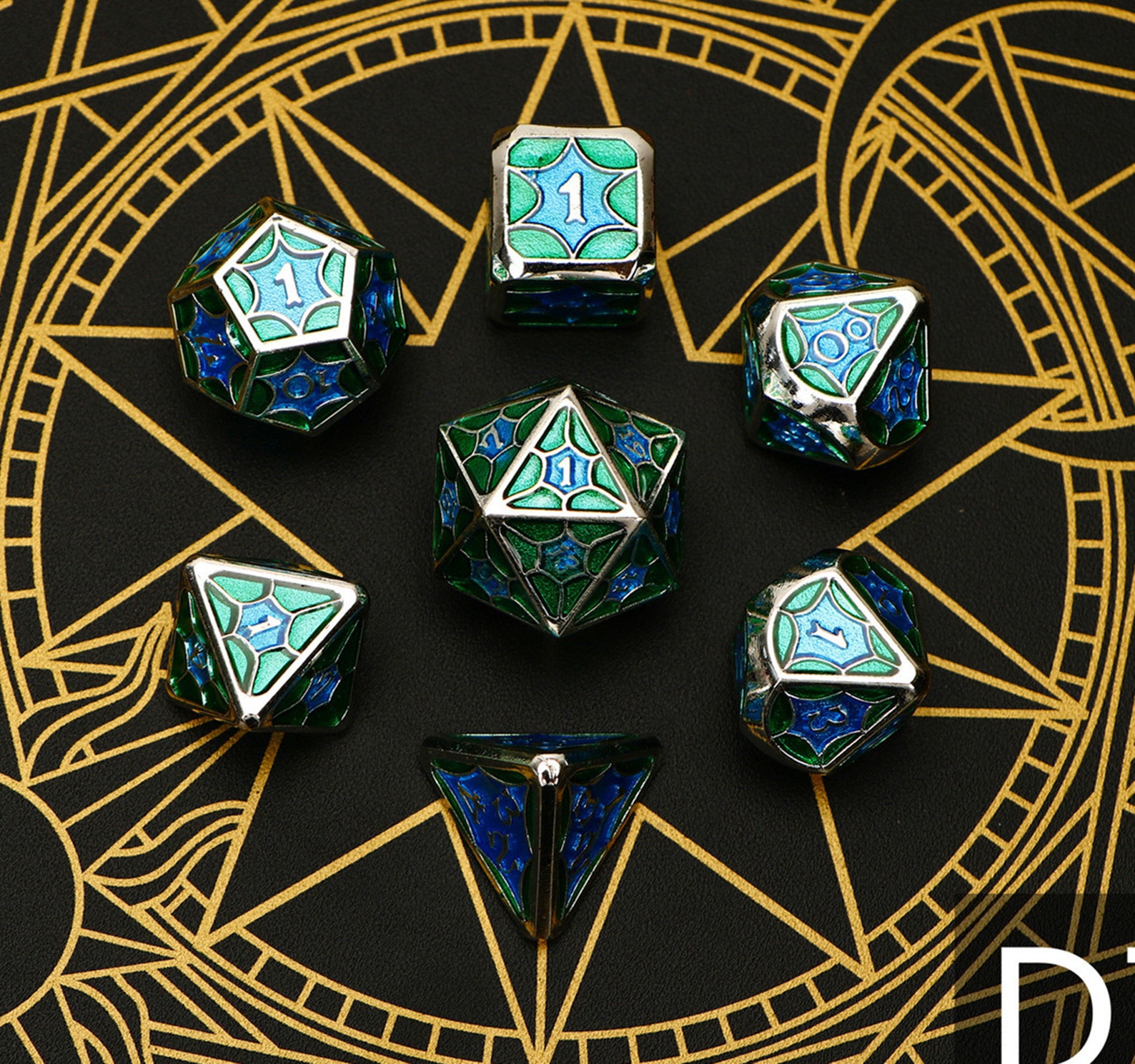 Metal Dnd Dice Set D20 Rpg Dice Rpg Dnd Dice Role Etsy