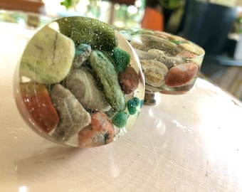 Lake Michigan Art| Cabinet Knobs| Lakd Michigan Treasures| Petoskey Stone
