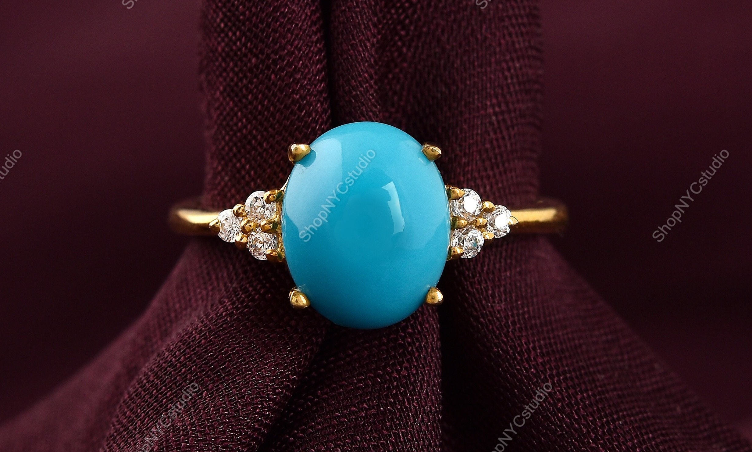 Arizona Sleeping Beauty Turquoise Ring, Turquoise Sterling Silver