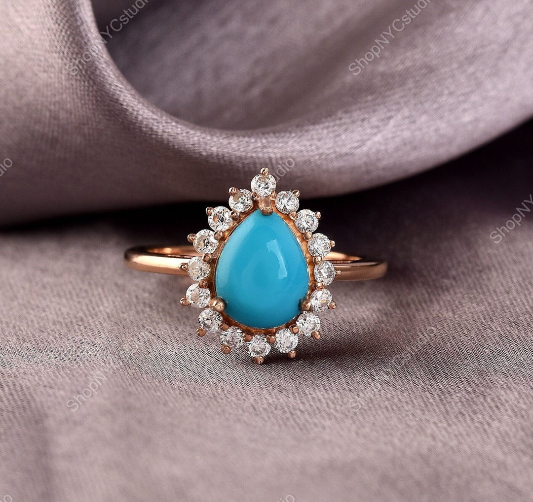 Arizona Sleeping Beauty Turquoise Ring, Turquoise Sterling Silver