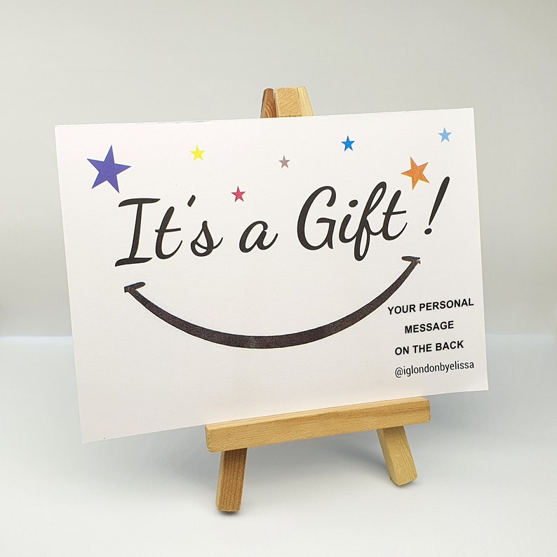 Red Earrings and personalised Card