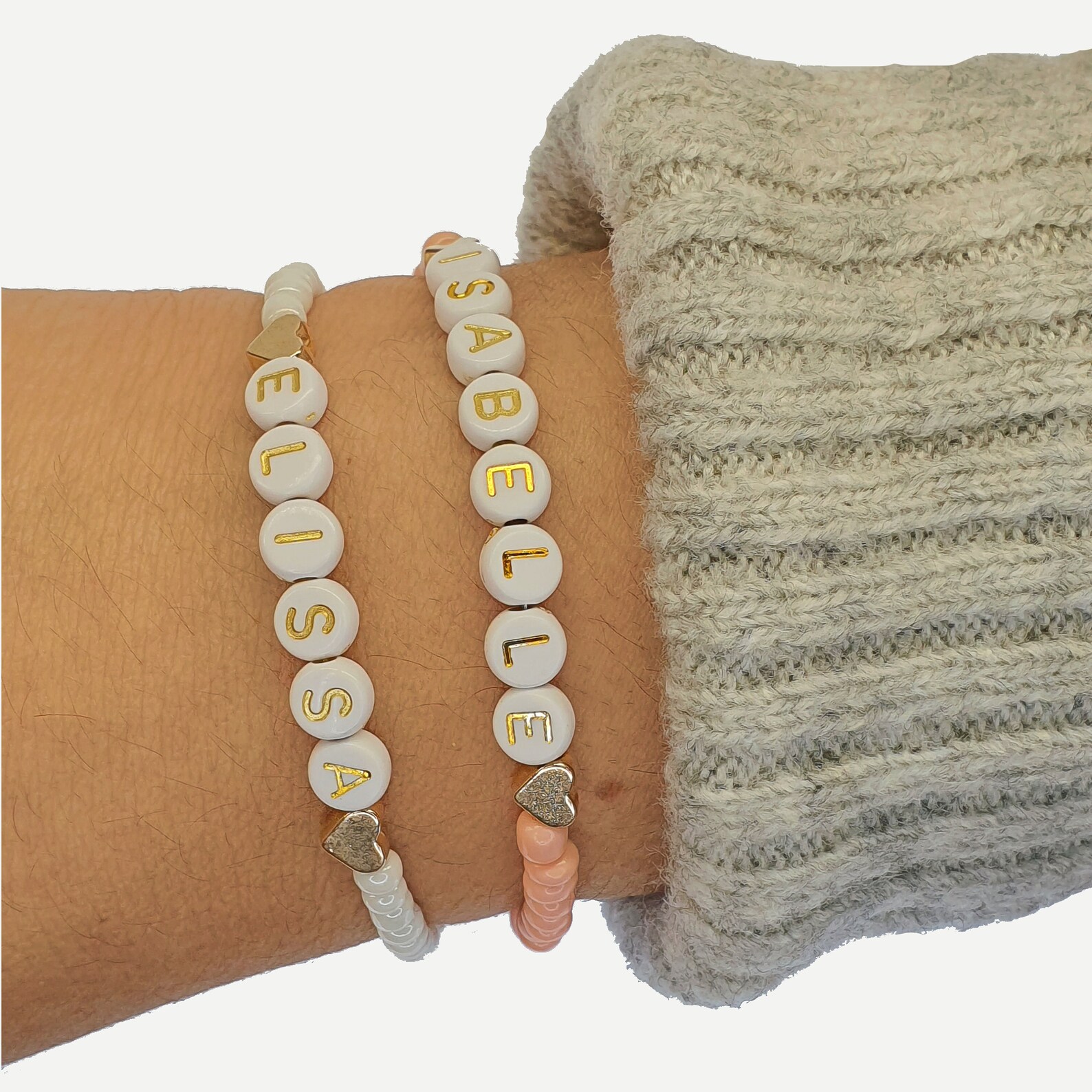 Custom Name Bracelet // Personalized Bead Name Bracelet // Etsy UK