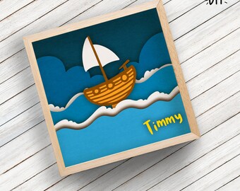 Download 3d Svg Pirate Ship Etsy
