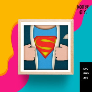 Shadowbox for Fathers day SVG, Gifts for dad, Best DIY gift for dads, Lightbox for Cricut PNG, 3d Paper cut, Layered 3d art, Gift Ideas pdf