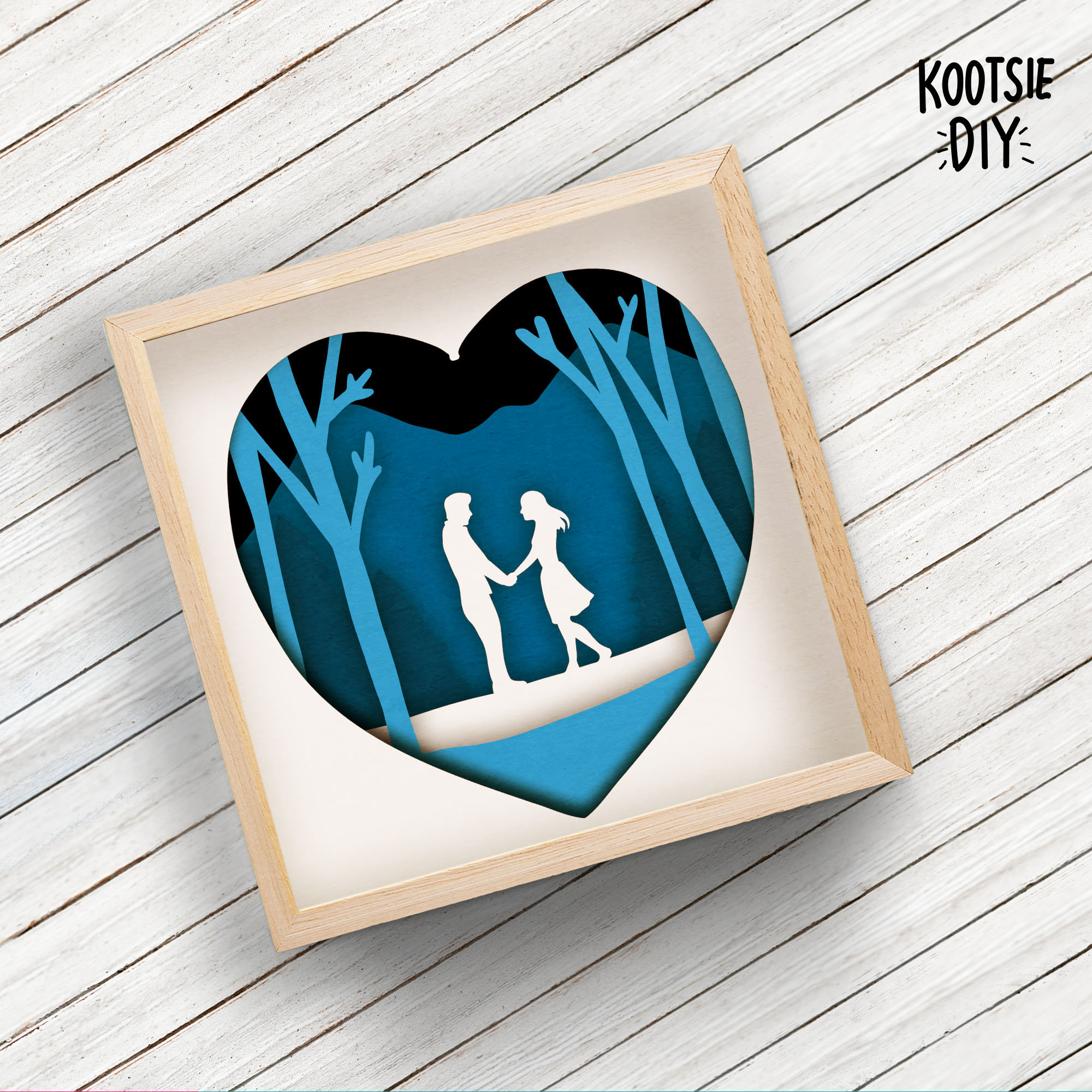 Love Shadow Box SVG for Cricut, Silhouette, 3d Layered Mandala, Woman ...