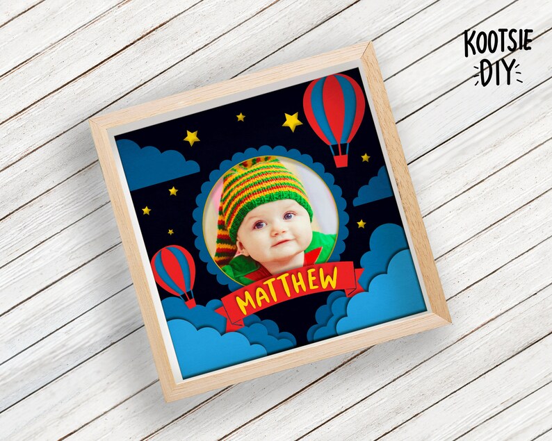 3D Baby Shadow Box Svg for Cricut Silhouette Christening Etsy UK