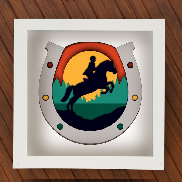 Equestrian Horse Shadowbox Template for Cricut, Cowboy Lightbox 3d Layered Mandala, Horse Jumping Silhouette SVG, Stallion Multilayered PNG Equestrian Horse Shadowbox Template for Cricut, Cowboy Lightbox 3d Layered Mandala, Horse Jumping Silhouette SVG, Stallion Multilayered PNG