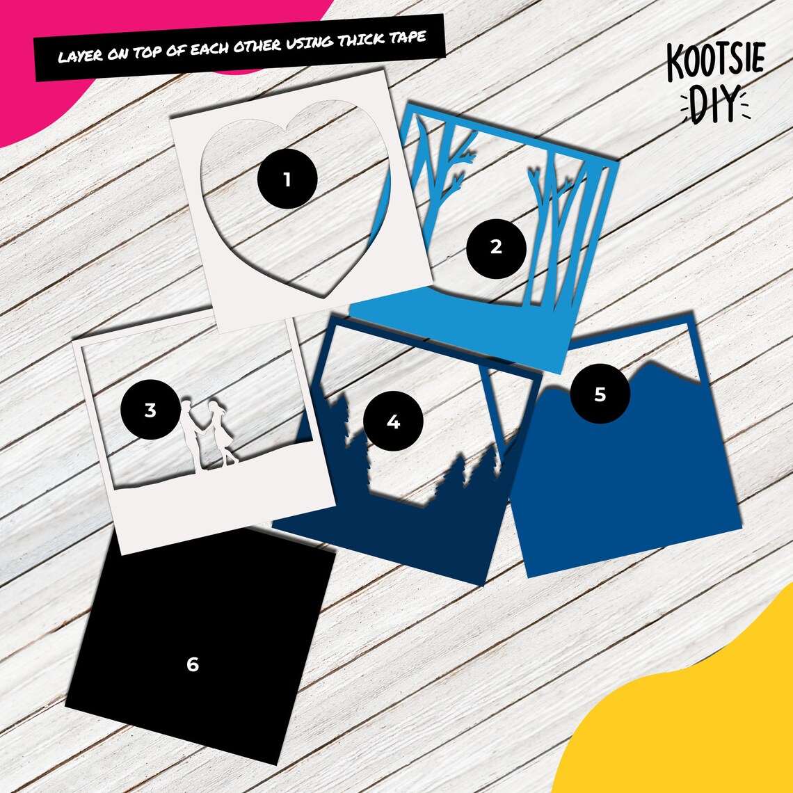 Love Shadow Box SVG for Cricut Silhouette 3d Layered - Etsy