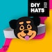 Layered Dog Party Hats Printable for Kids, Puppy Paper Crowns, Dog ...