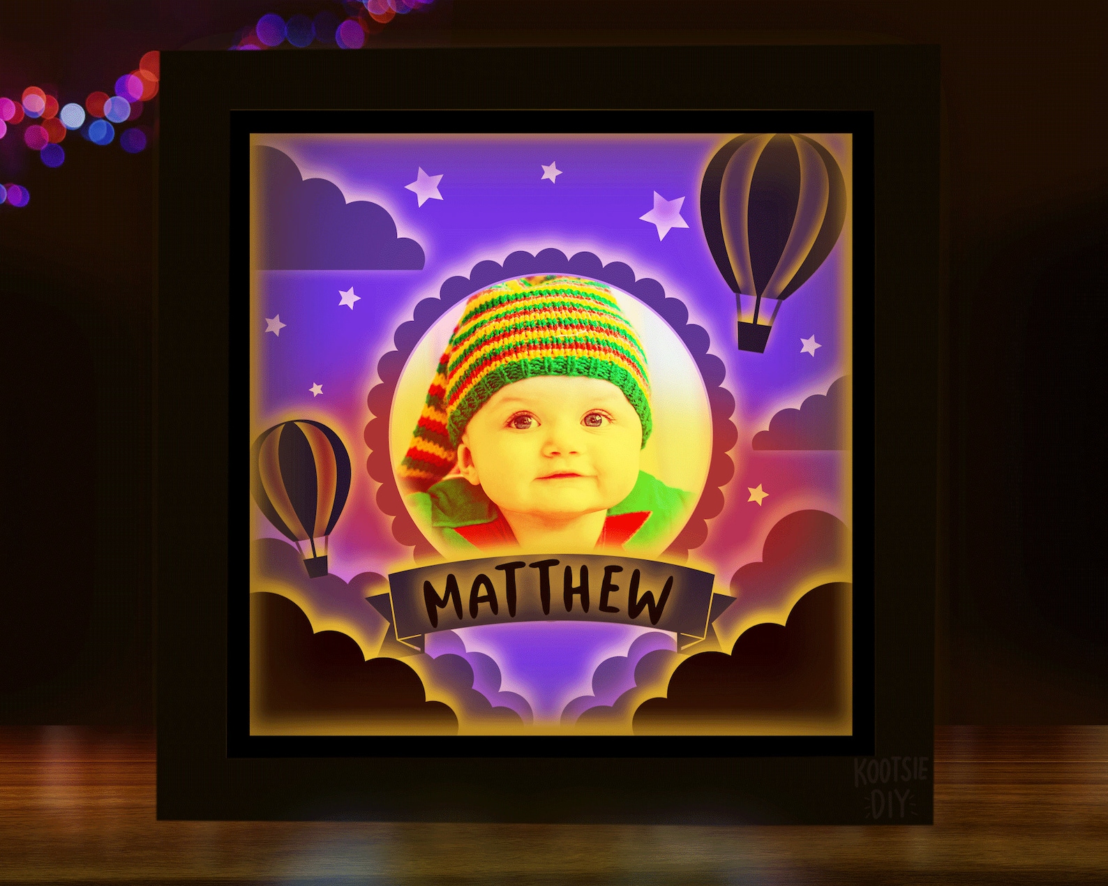 3D Baby Shadow Box Svg for Cricut Silhouette Christening Etsy UK