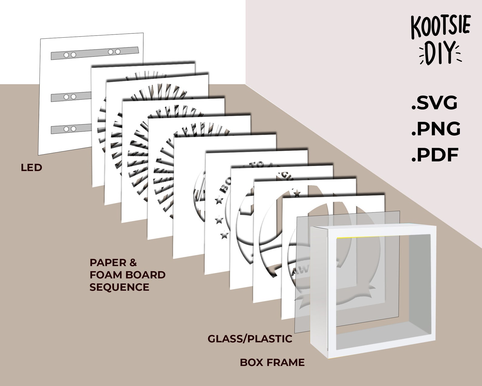 3d Lawyer Shadow Box Svg for Cricut, Silhouette, Attorney 3d Layered ...