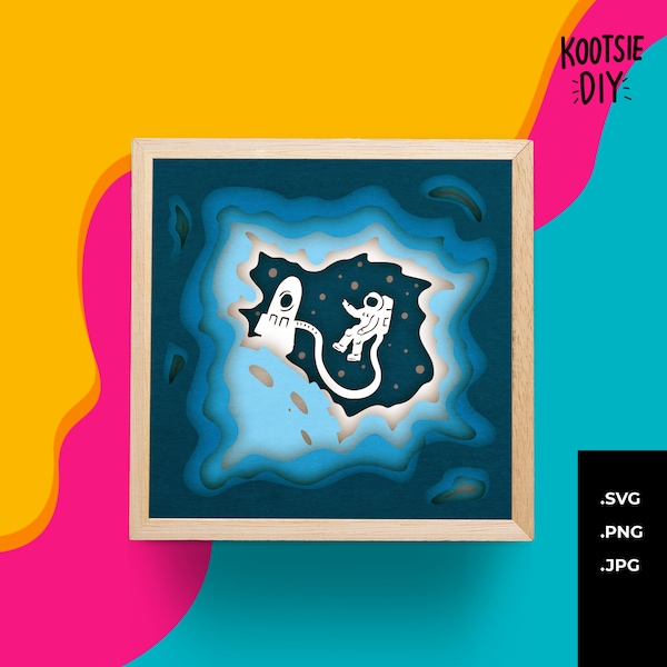 Astronaut Shadow Box SVG for Cricut, Silhouette, Outer Space 3d layered Mandala paper cut, Galaxy SVG PNG Vector layered art, Stars wall art Astronaut Shadow Box SVG for Cricut, Silhouette, Outer Space 3d layered Mandala paper cut, Galaxy SVG PNG Vector layered art, Stars wall art