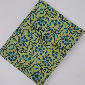 Indian Hand Block Print Soft Fabric, Cotton Fabric By the Yard, Cotton Voile Fabric For Dress Making, Flower Print Fabric Upholstery Cloth