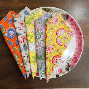 Wholesale Mix Lot Napkins Hand Block Print Napkin Pure Cotton Napkin Handmade Napkins Size 16x16 Inch&#39;s Jaipuri Printed Napkin Hand Towel