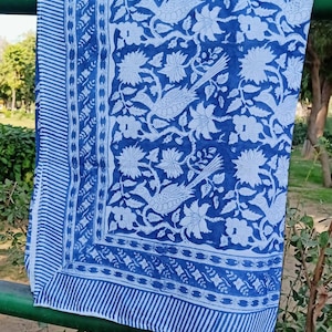 Hand Block Print Cotton Sarongs, Beach Wrap Sarong Lightweight Mal Cotton Scarves Scarf Pareo