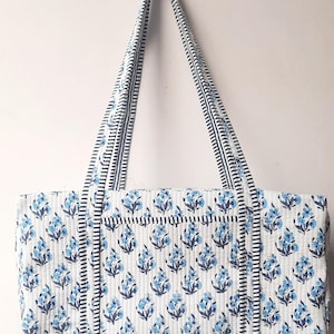 Large Cotton Quilted Weekender Duffle Travel Bags Overnight Bags For Women&#39;s Luggage Bag Quilted Fabric Duffle Bag Block Printed Beach Bags