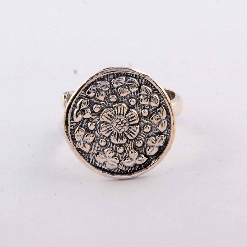 Adjustable Flower Design Ring *Sterling Silver Ring *Silver jewelry *Gift for her *925 Boho Ring *Wedding Ring *Gift For Her