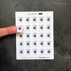 Laundry 03 • Stickers with Washing machine icons. Handdrawn and unique, perfect for planning your Laundry • bujostickers.com