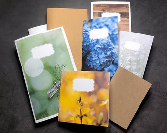 Custom size Traveler&#39;s Notebook Dotted grid booklet insert refill. 20+ cover options. 5 mm grid or 3.5 mm dot grid. 3 paper choices.
