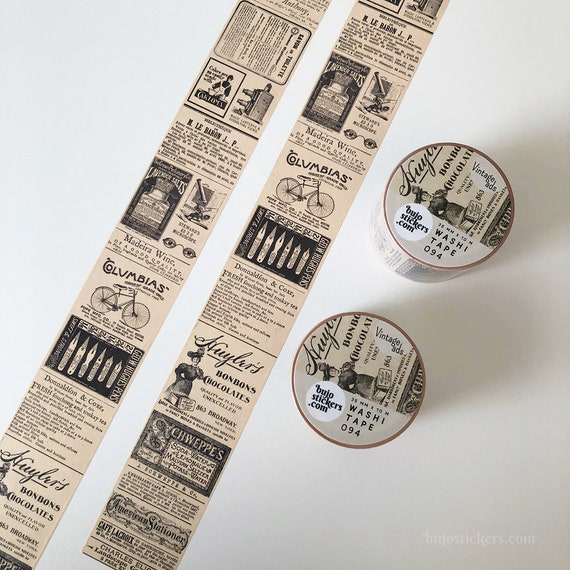 Retro Washi Mask Tape Stickers Set Decorative Bullet Journal Vintage  Scrapbook