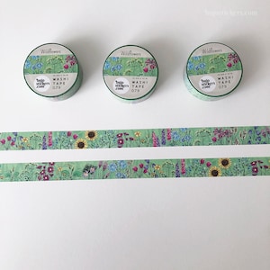 Washi tape Wildflower Meadow Garden, nature and summer tape Decorative masking tape 15 mm x 10 m bujostickers.com 079 image 4