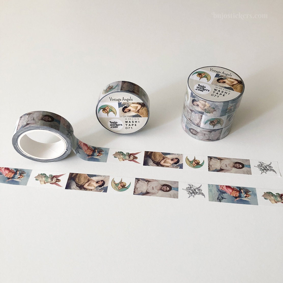 エンジェル和紙テープ • ヴィンテージエンジェル • 古い絵画 • アート