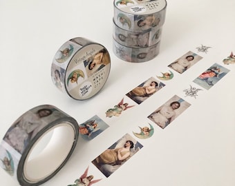 エンジェル和紙テープ • ヴィンテージエンジェル • 古い絵画 • アート