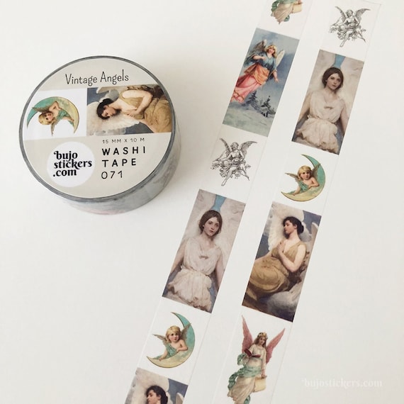 エンジェル和紙テープ • ヴィンテージエンジェル • 古い絵画 • アート