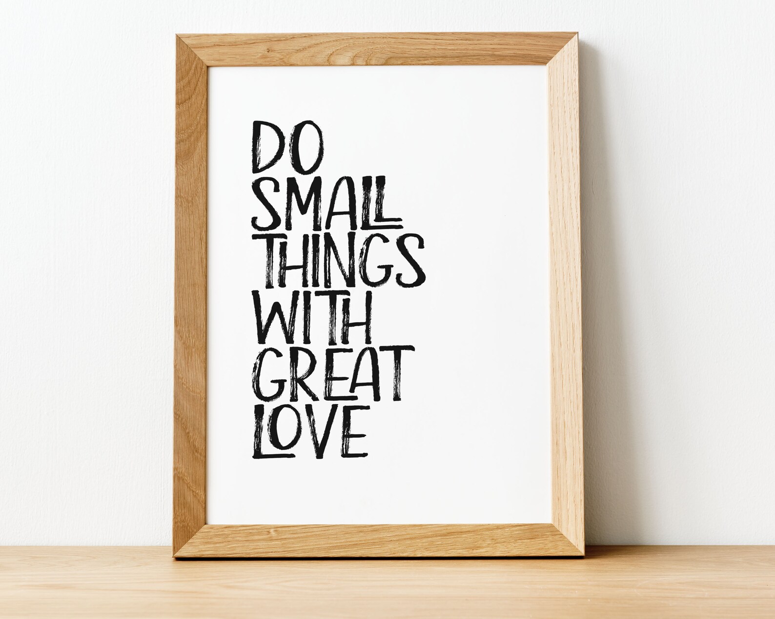 Do Small Things With Great Love Quote Printable Wall Art | Etsy