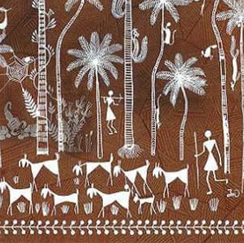 Warli Art Painting - Etsy