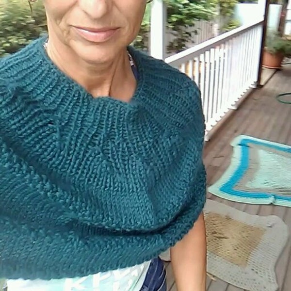handknit shawl
